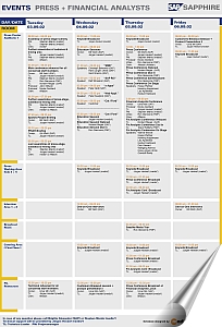 Pl&auml;ne: Pressecenter Timeschedule